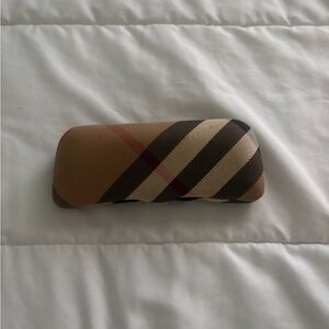 Burberry Tan Plaid Sunglasses Case